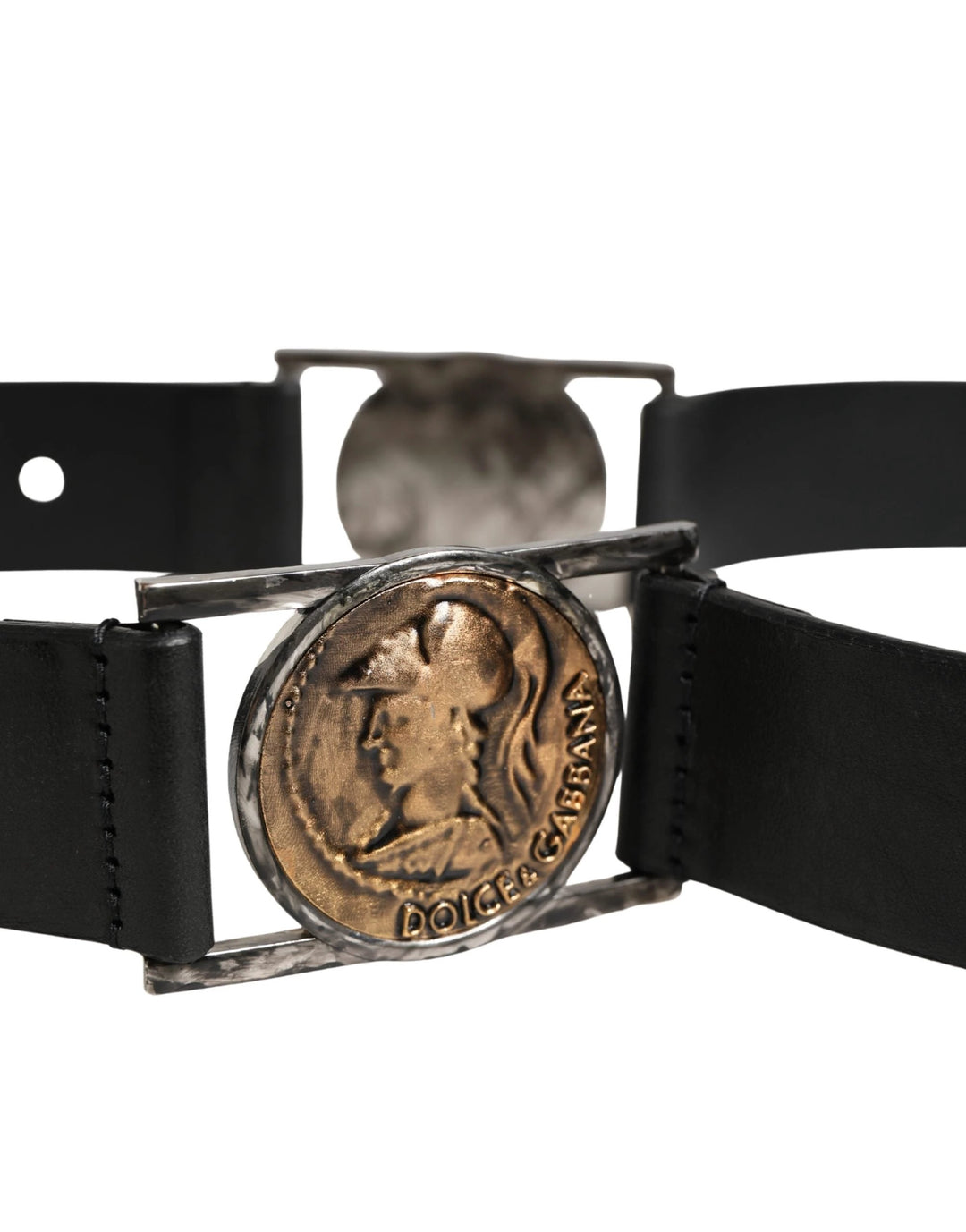 Dolce &amp; Gabbana Sample Sale Dolce &amp; Gabbana Men Black Classic Leather Metal Buckle Belt - | Designer outlet