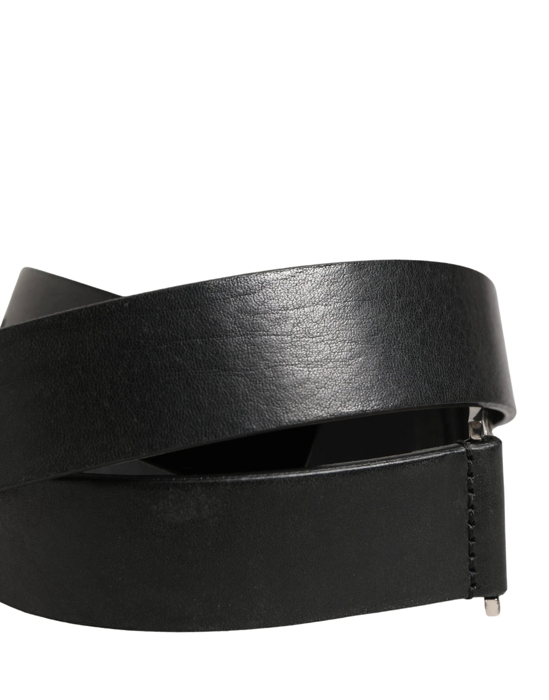 Dolce &amp; Gabbana Sample Sale Dolce &amp; Gabbana Men Black Classic Leather Metal Buckle Belt - | Designer outlet