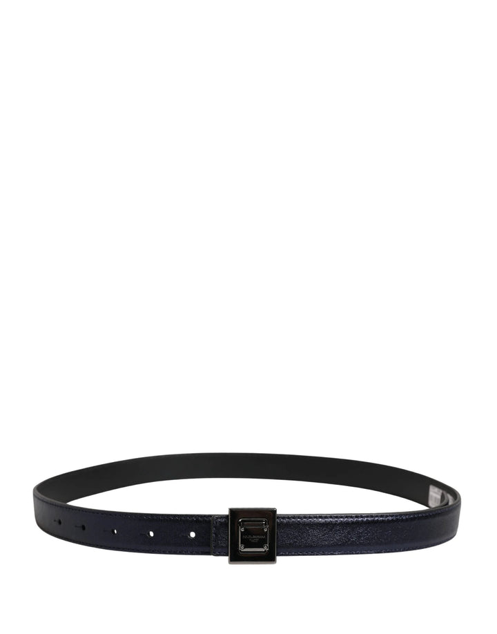 Dolce &amp; Gabbana Sample Sale Dolce &amp; Gabbana Men Black Classic Leather Square Buckle Belt - | Designer outlet
