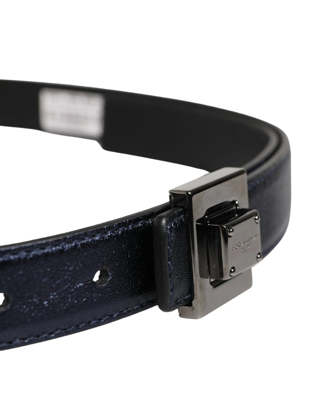 Dolce &amp; Gabbana Sample Sale Dolce &amp; Gabbana Men Black Classic Leather Square Buckle Belt - | Designer outlet