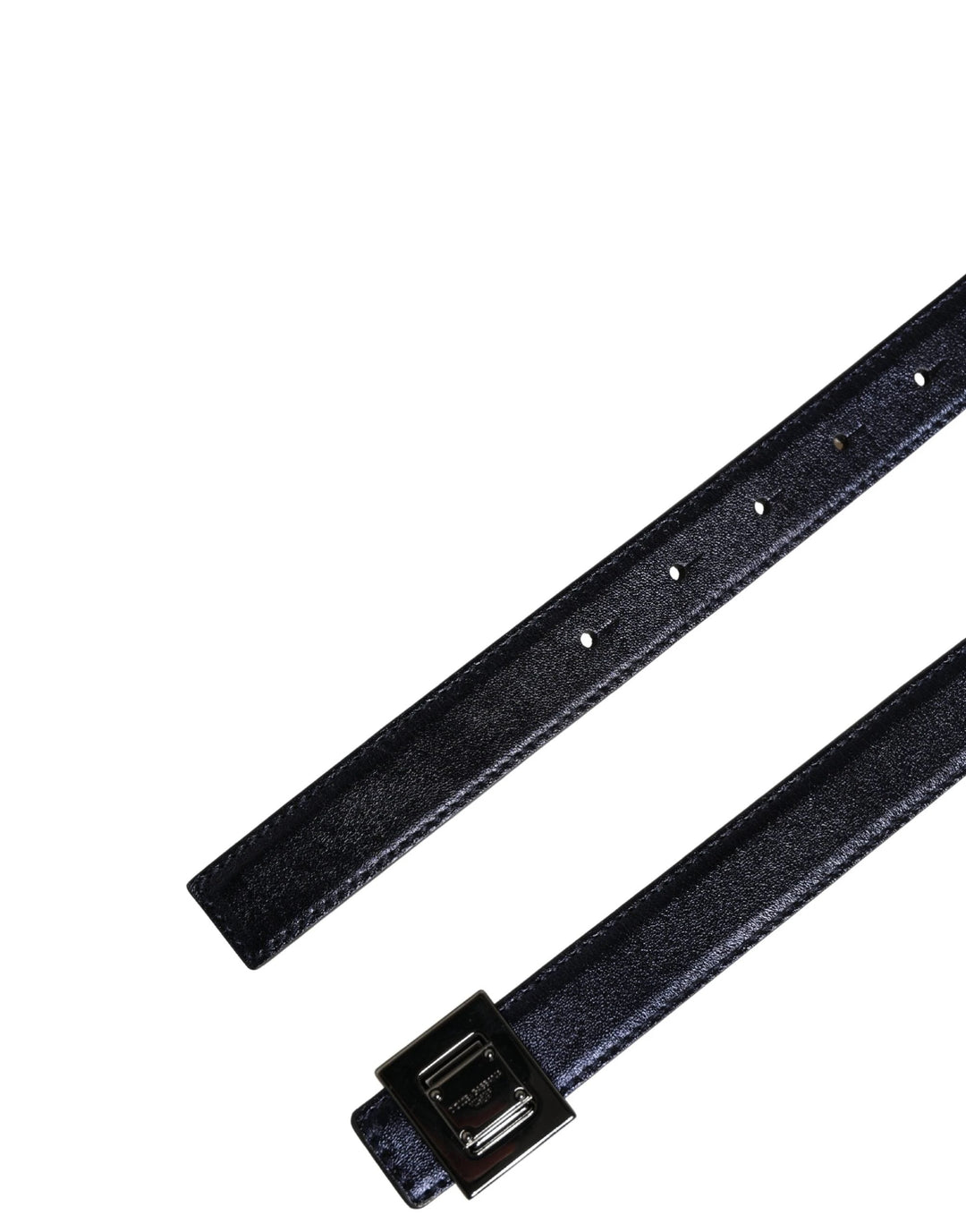 Dolce &amp; Gabbana Sample Sale Dolce &amp; Gabbana Men Black Classic Leather Square Buckle Belt - | Designer outlet