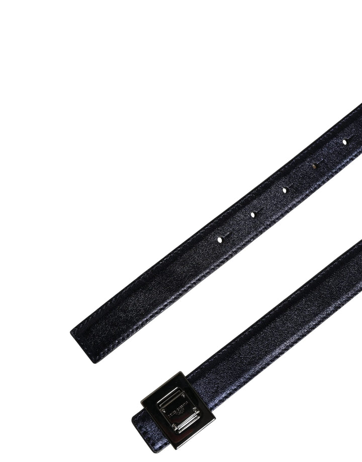 Dolce &amp; Gabbana Sample Sale Dolce &amp; Gabbana Men Black Classic Leather Square Buckle Belt - | Designer outlet