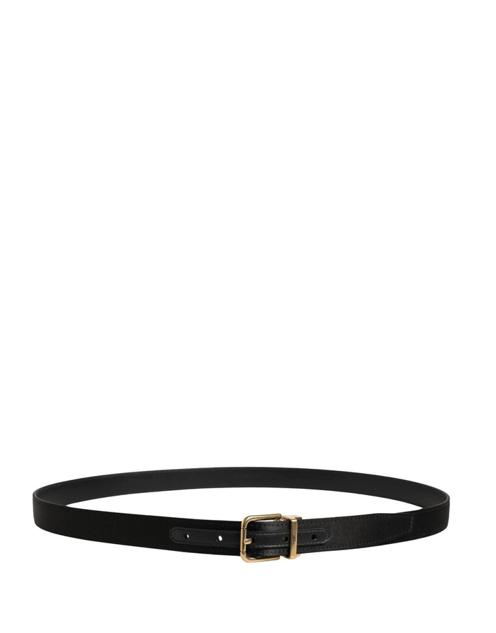 Dolce &amp; Gabbana Sample Sale Dolce &amp; Gabbana Men Black Classic Viscose Metal Buckle Belt - | Designer outlet