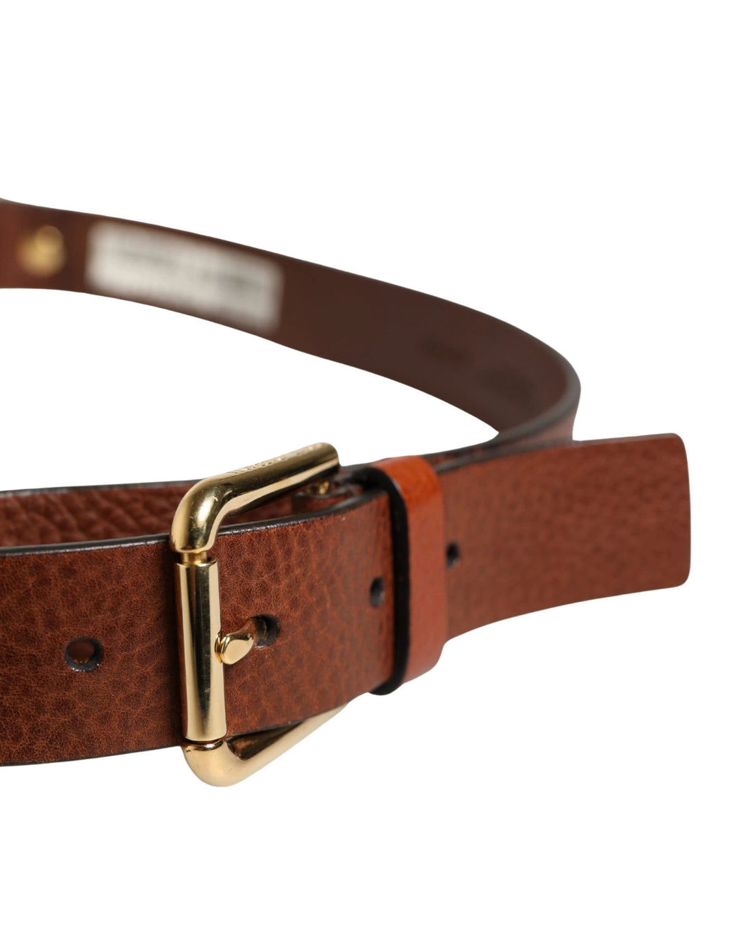 Dolce &amp; Gabbana Sample Sale Dolce &amp; Gabbana Men Brown Classic Leather Metal Buckle Belt - | Designer outlet