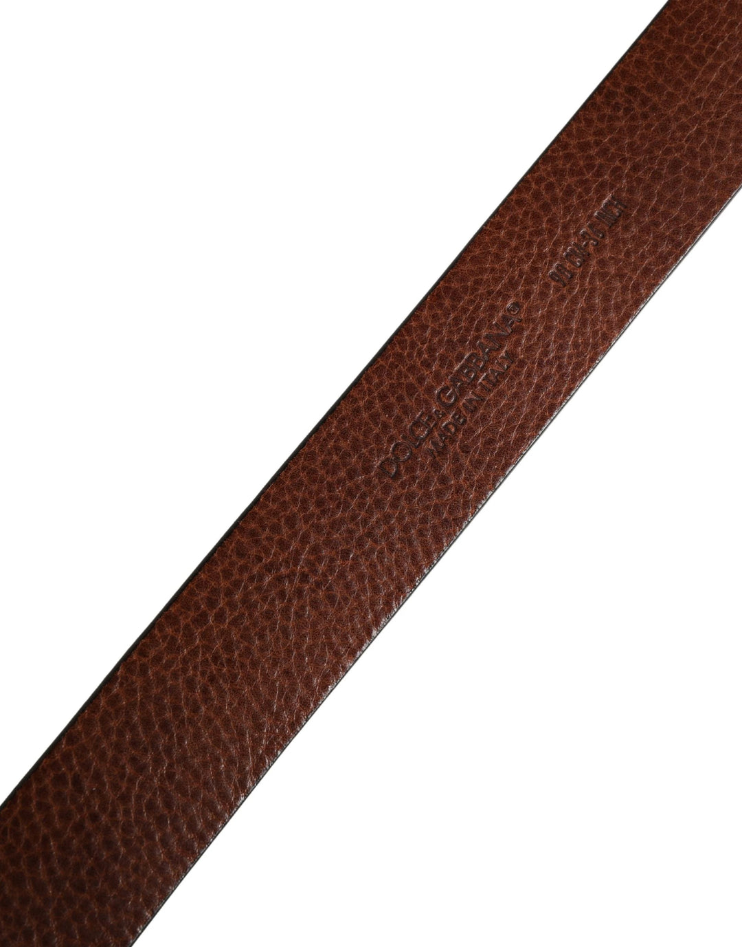 Dolce &amp; Gabbana Sample Sale Dolce &amp; Gabbana Men Brown Classic Leather Metal Buckle Belt - | Designer outlet
