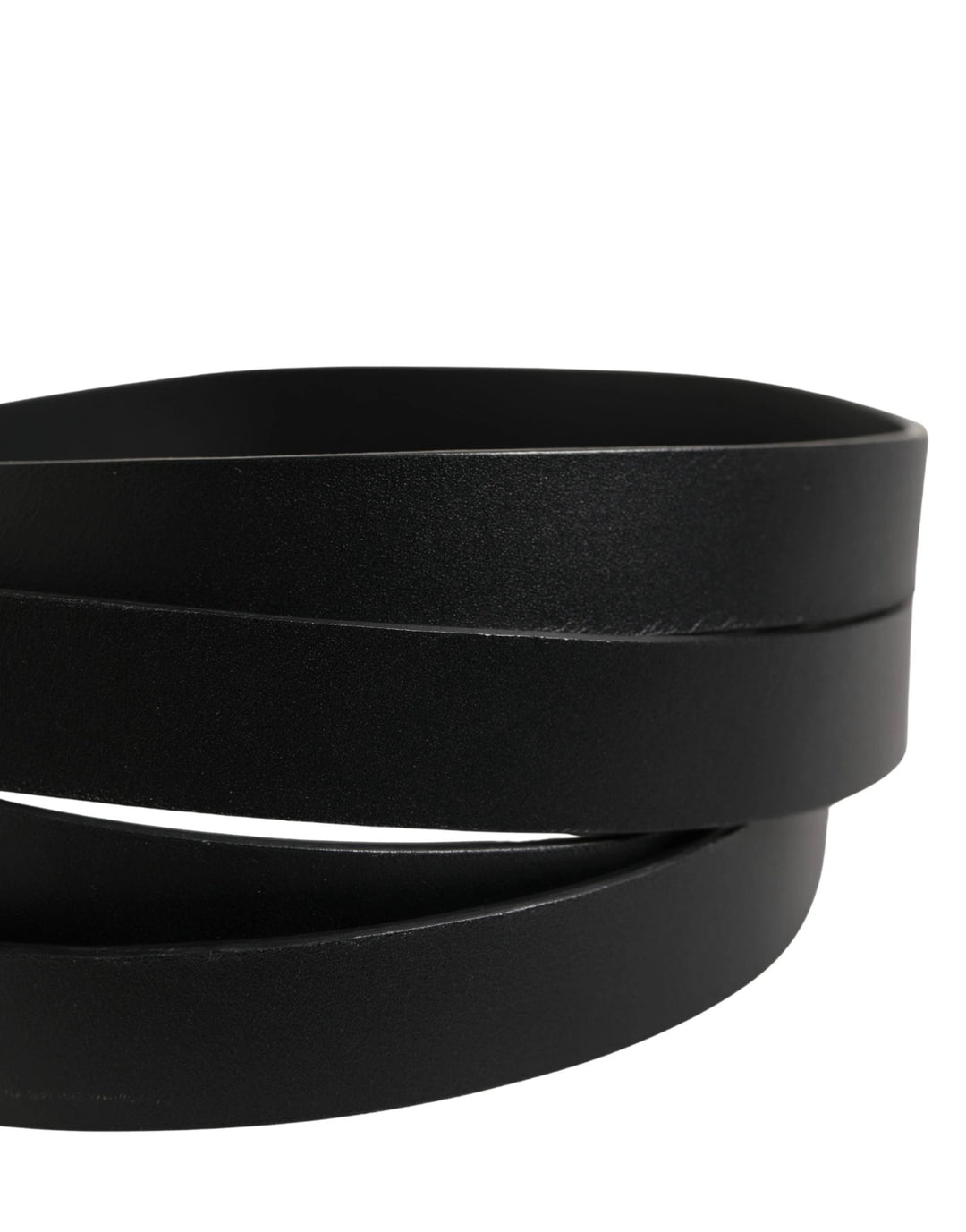 Dolce &amp; Gabbana Sample Sale Dolce &amp; Gabbana Black Double Strap Leather Silver Buckle Belt - | Designer outlet