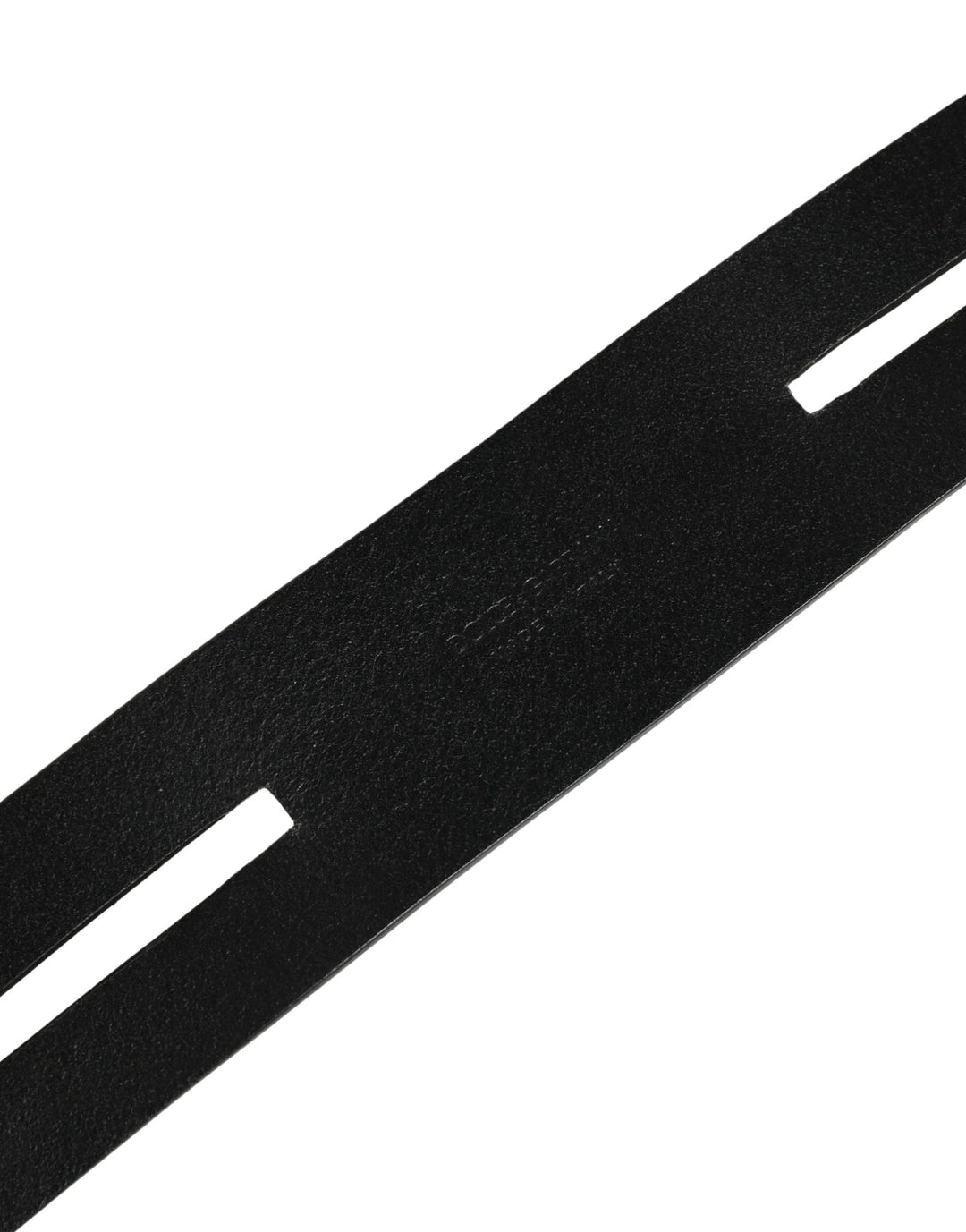 Dolce &amp; Gabbana Sample Sale Dolce &amp; Gabbana Black Double Strap Leather Silver Buckle Belt - | Designer outlet