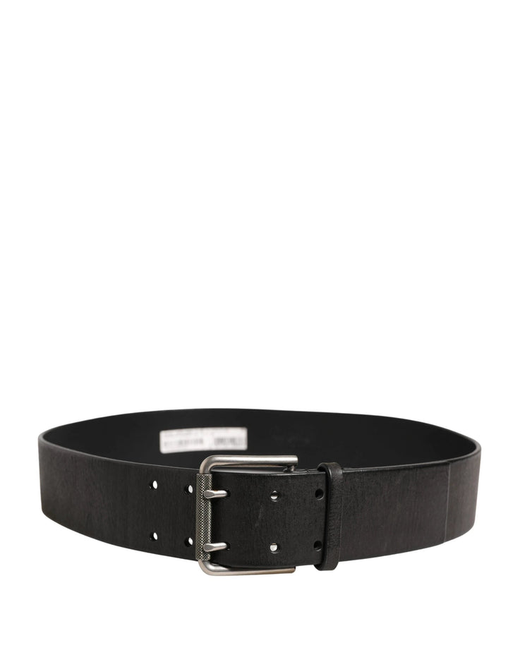 Dolce &amp; Gabbana Sample Sale Dolce &amp; Gabbana Men Black Classic Leather Metal Buckle Belt - | Designer outlet