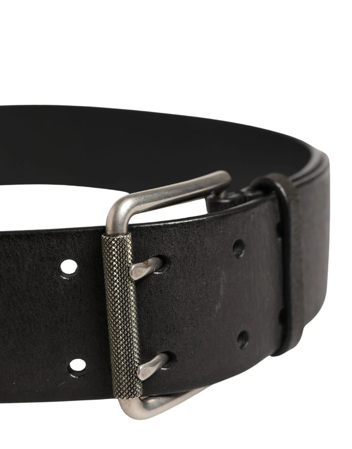 Dolce &amp; Gabbana Sample Sale Dolce &amp; Gabbana Men Black Classic Leather Metal Buckle Belt - | Designer outlet