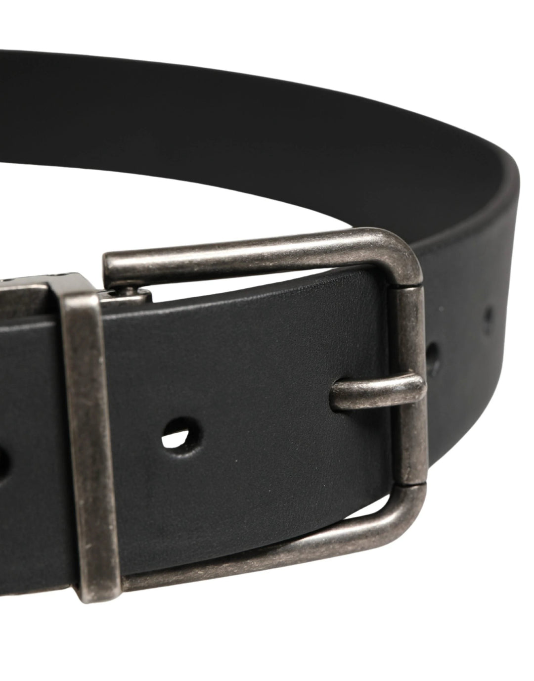 Dolce &amp; Gabbana Sample Sale Dolce &amp; Gabbana Men Black Classic Leather Metal Buckle Belt - | Designer outlet