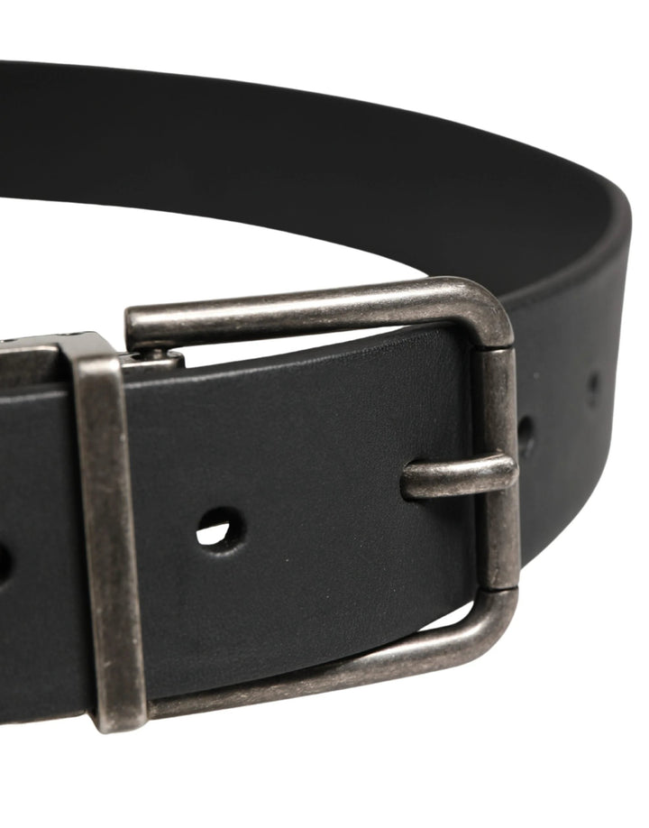 Dolce &amp; Gabbana Sample Sale Dolce &amp; Gabbana Men Black Classic Leather Metal Buckle Belt - | Designer outlet