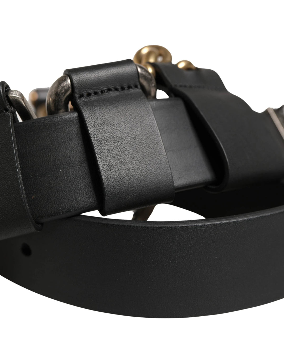 Dolce &amp; Gabbana Sample Sale Dolce &amp; Gabbana Men Black Classic Leather Metal Buckle Belt - | Designer outlet