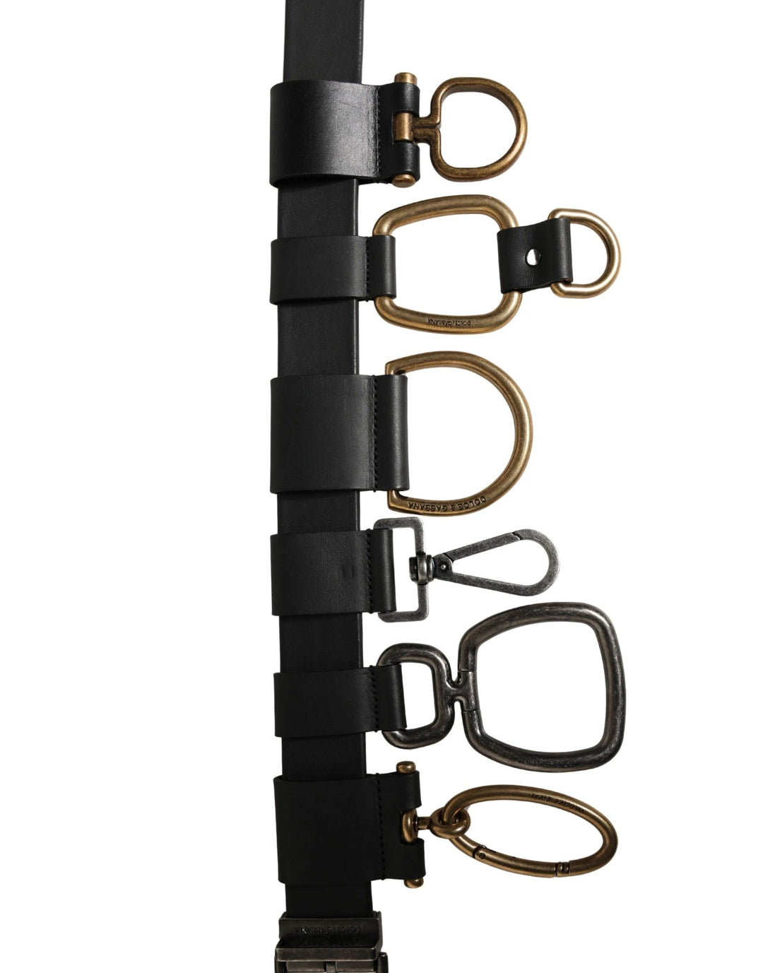 Dolce &amp; Gabbana Sample Sale Dolce &amp; Gabbana Men Black Classic Leather Metal Buckle Belt - | Designer outlet