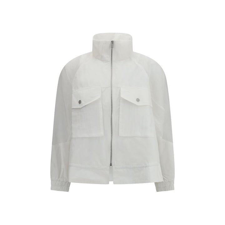 PINKO White Polyester Shell Jacket