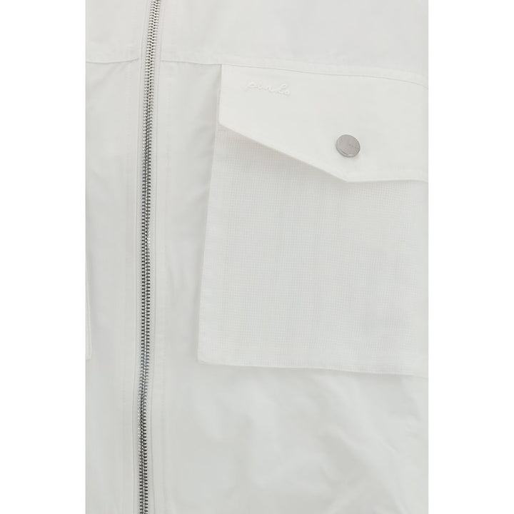 PINKO White Polyester Shell Jacket