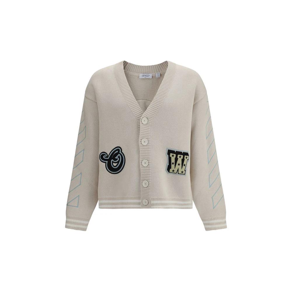 Off-White Sample Sale Off-White Beige Cotton Cardigan - | Designer outlet