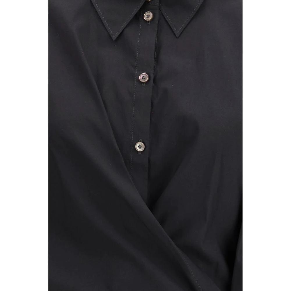 Lemaire Sample Sale Lemaire Black Cotton Dress Shirt - | Designer outlet