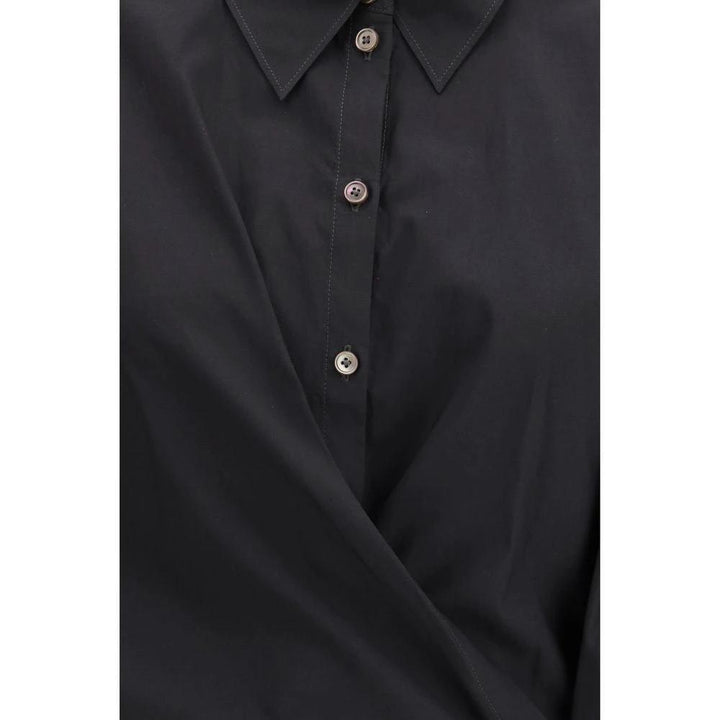 Lemaire Sample Sale Lemaire Black Cotton Dress Shirt - | Designer outlet