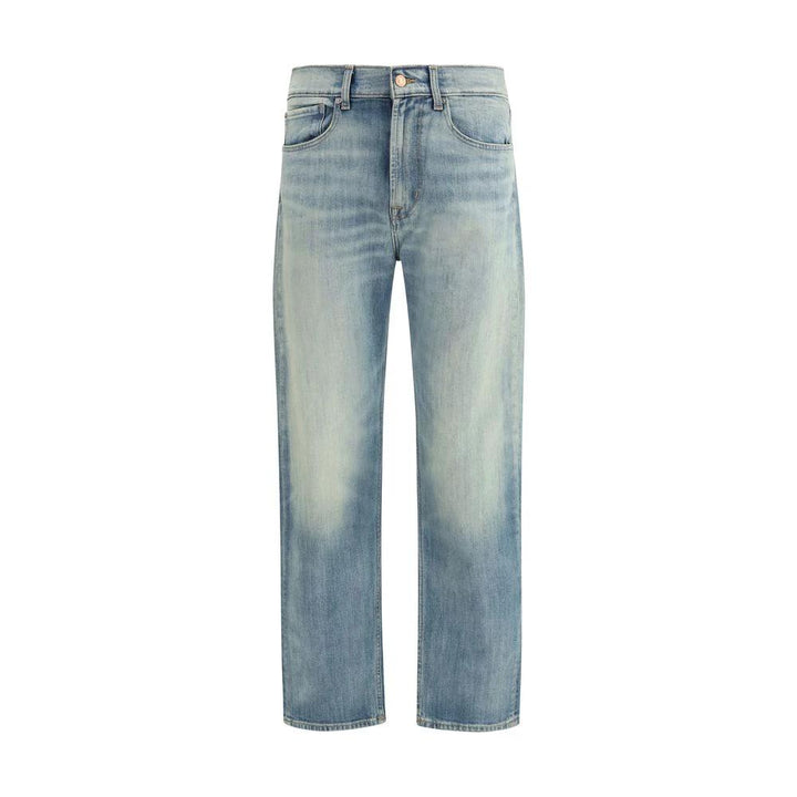 7FOR Sample Sale 7FOR Blue Cotton Relaxed Fit Jeans - | Designer outlet