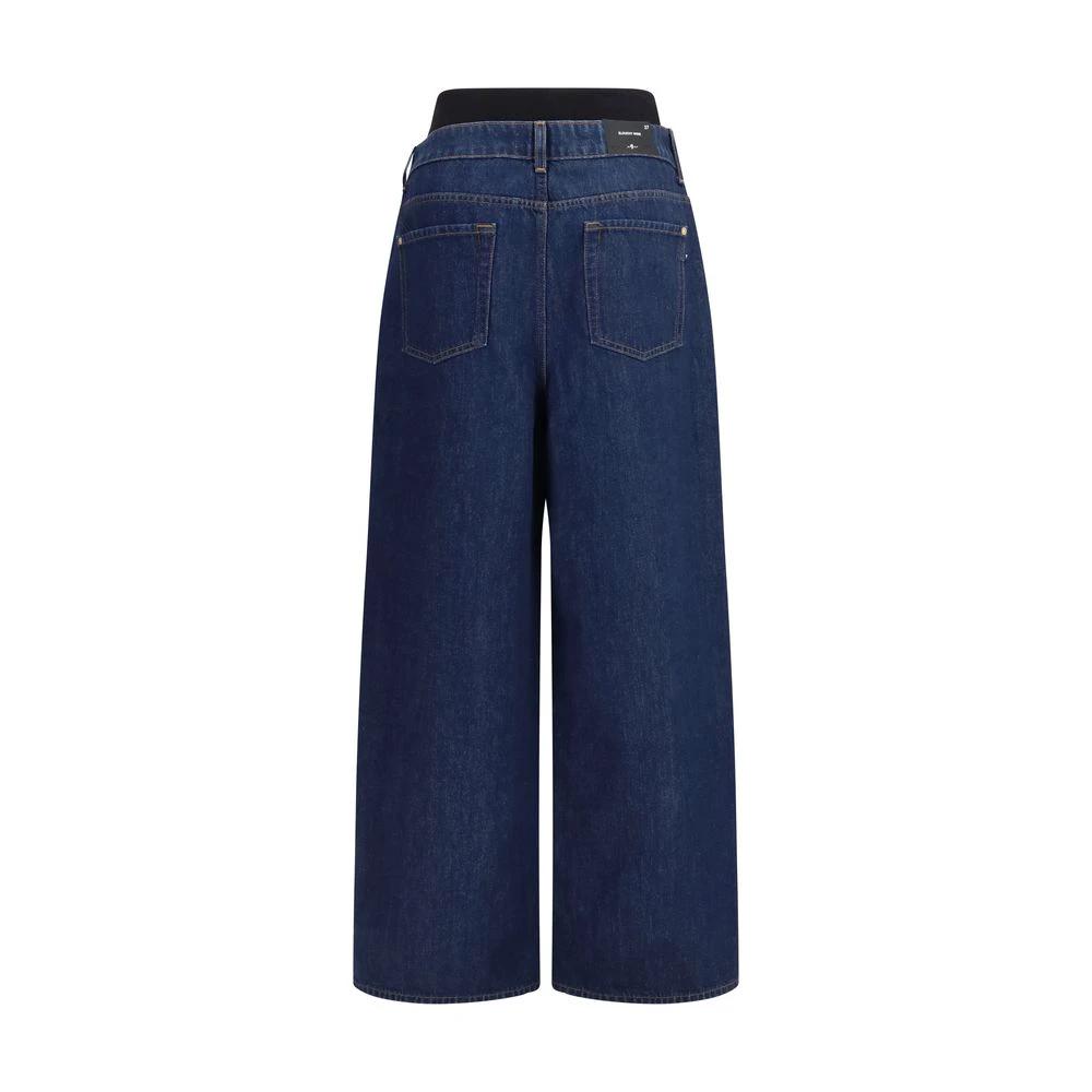 7FOR Sample Sale 7FOR Blue Cotton Relaxed Fit Jeans - | Designer outlet