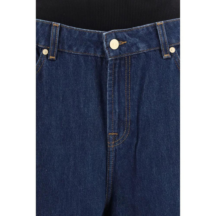 7FOR Sample Sale 7FOR Blue Cotton Relaxed Fit Jeans - | Designer outlet