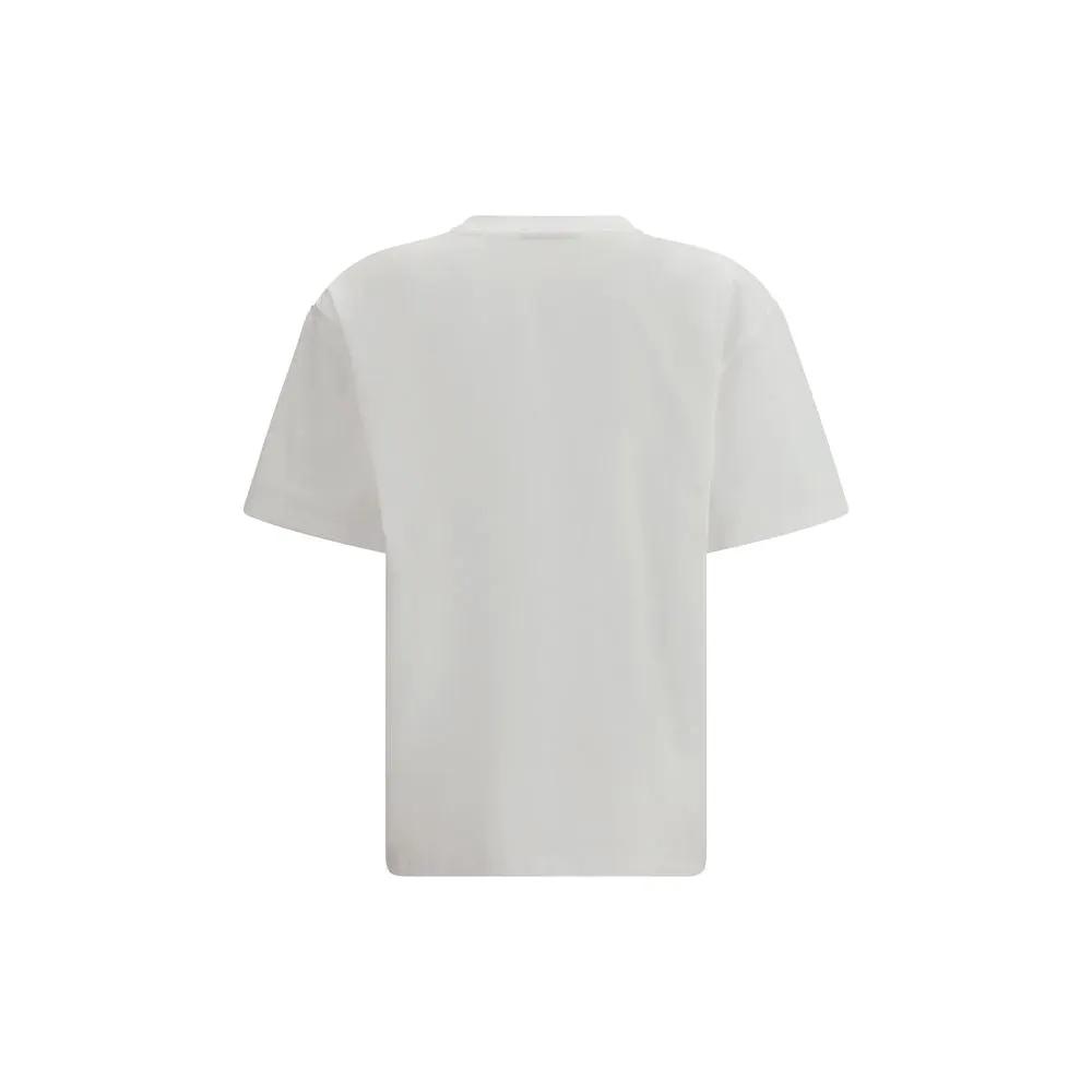 Ganni Sample Sale | Ganni White Cotton T-Shirt - | Designer outlet