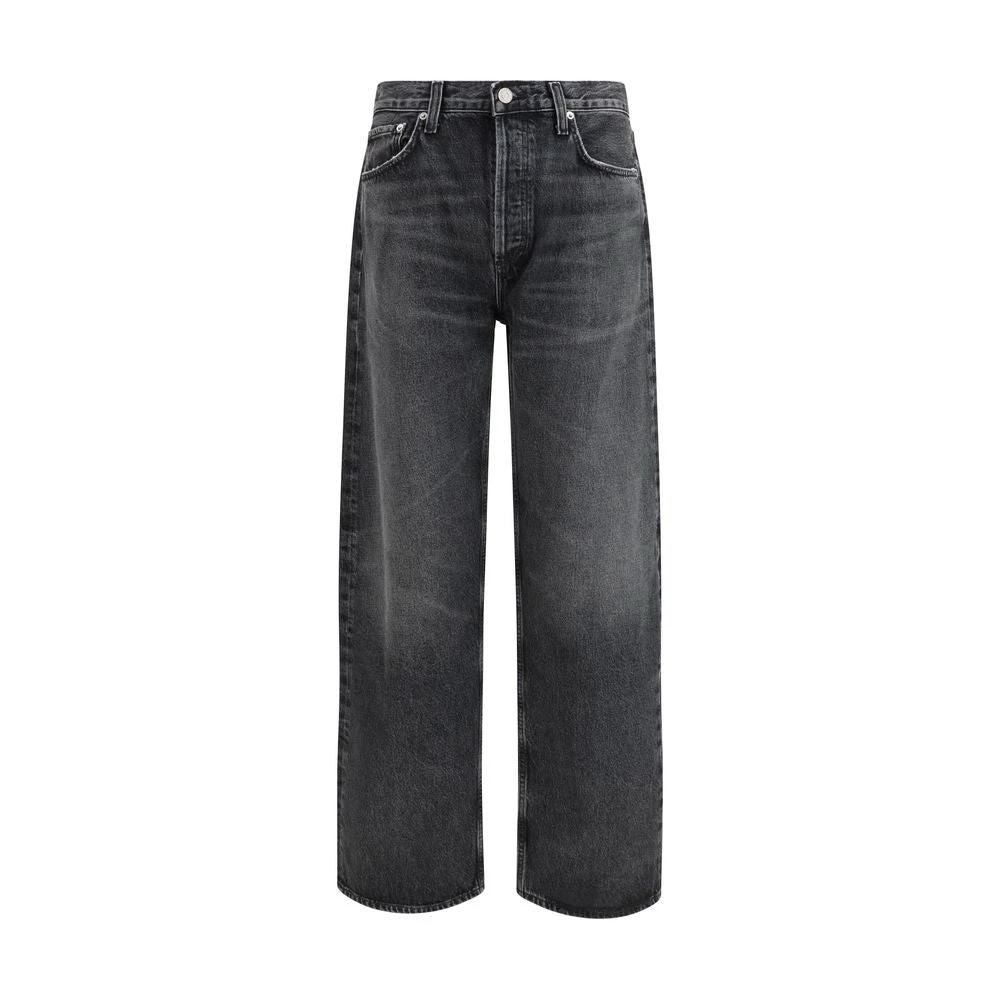 Agolde Sample Sale Agolde Black Cotton Straight-Leg Jeans - | Designer outlet