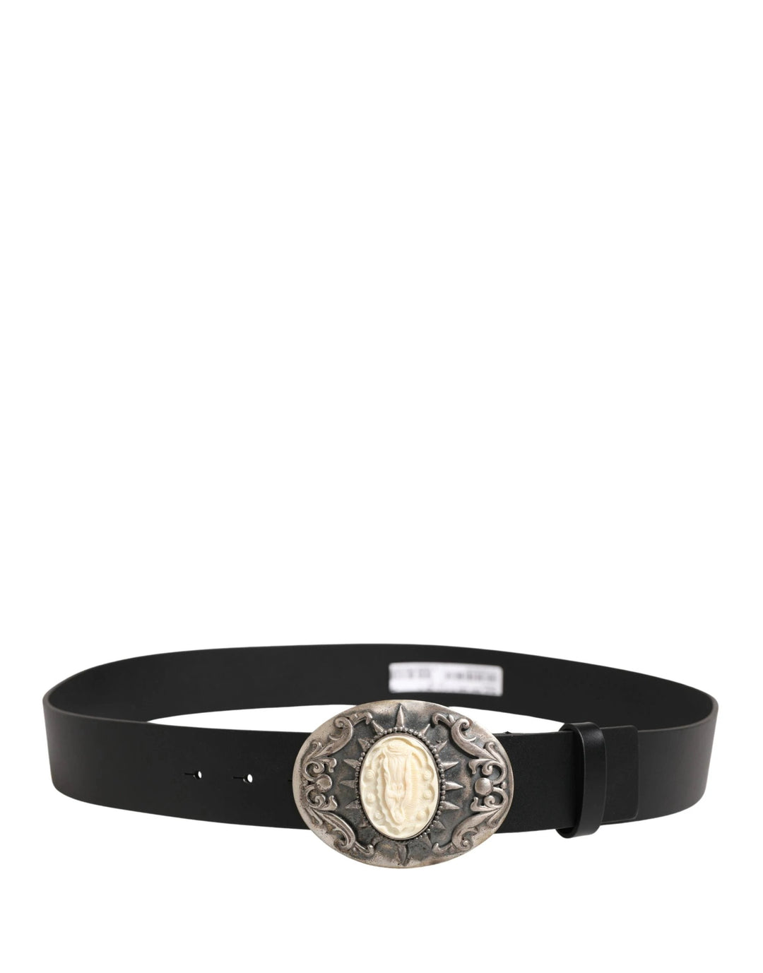 Dolce &amp; Gabbana Sample Sale Dolce &amp; Gabbana Black Calf Leather Ornate Metal Buckle Belt - | Designer outlet