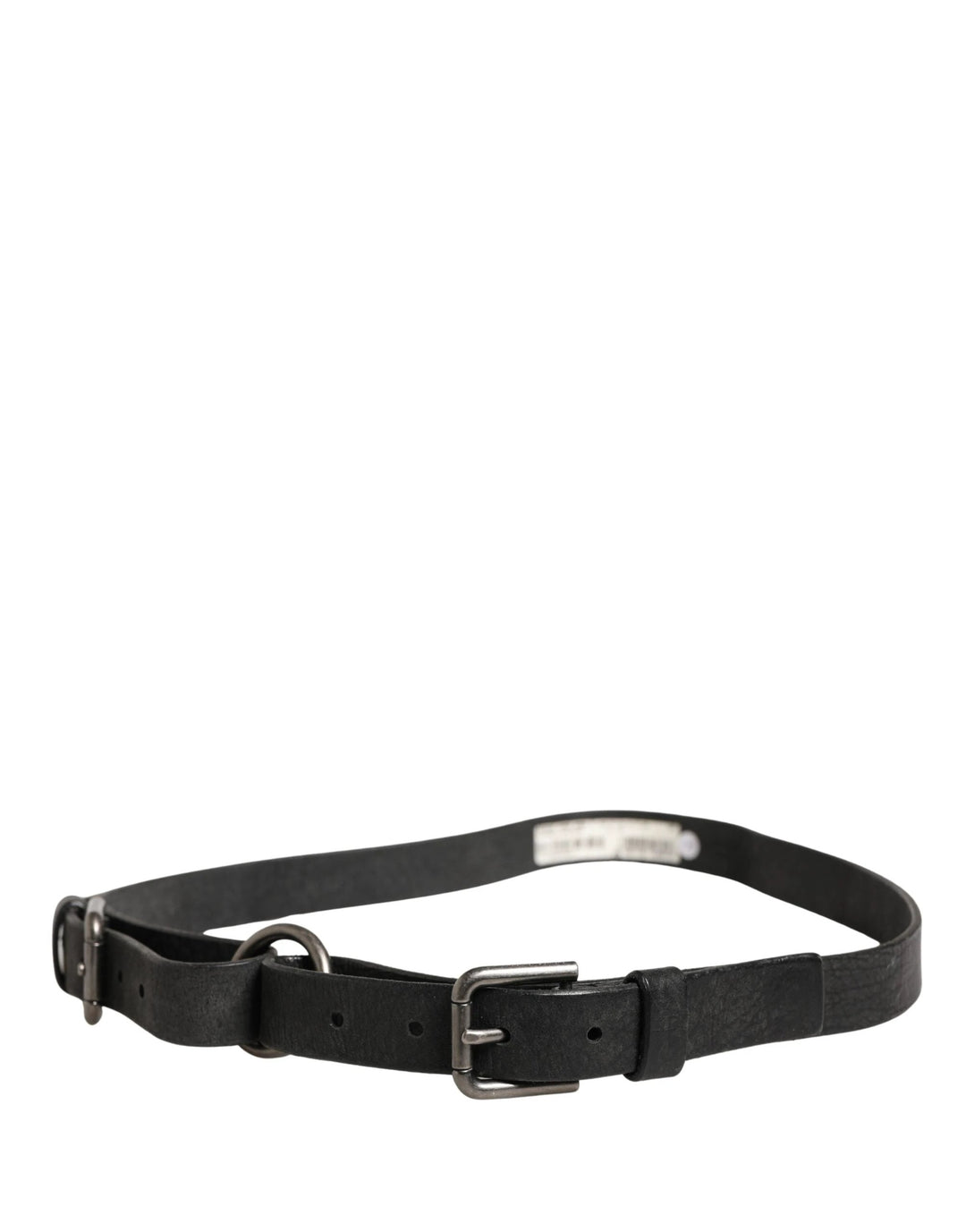 Dolce &amp; Gabbana Sample Sale Dolce &amp; Gabbana Men Black Calfskin Leather Metal Buckle Belt - | Designer outlet