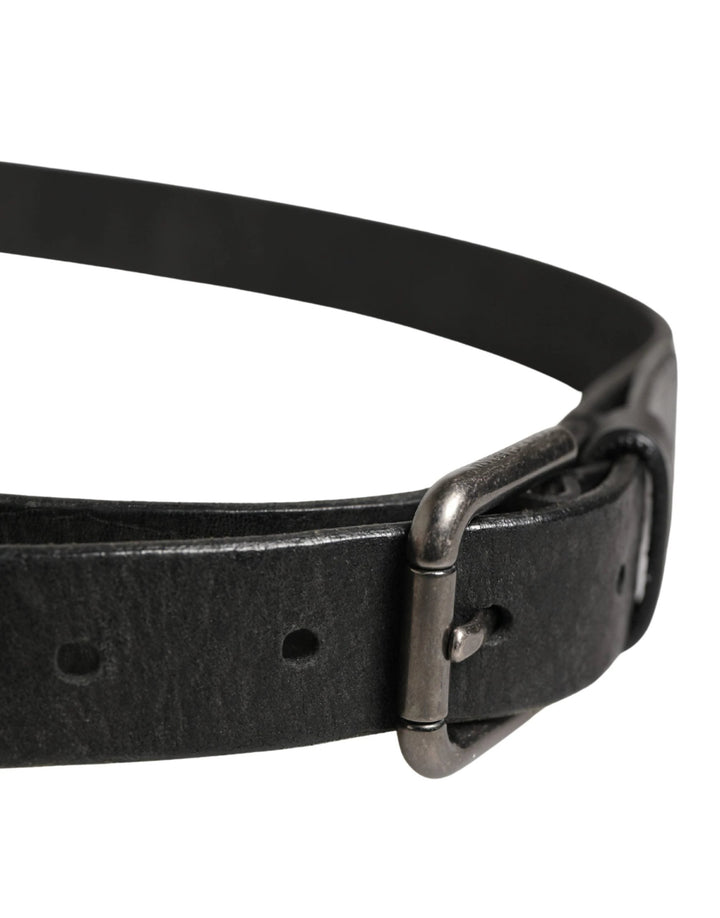 Dolce &amp; Gabbana Sample Sale Dolce &amp; Gabbana Men Black Calfskin Leather Metal Buckle Belt - | Designer outlet