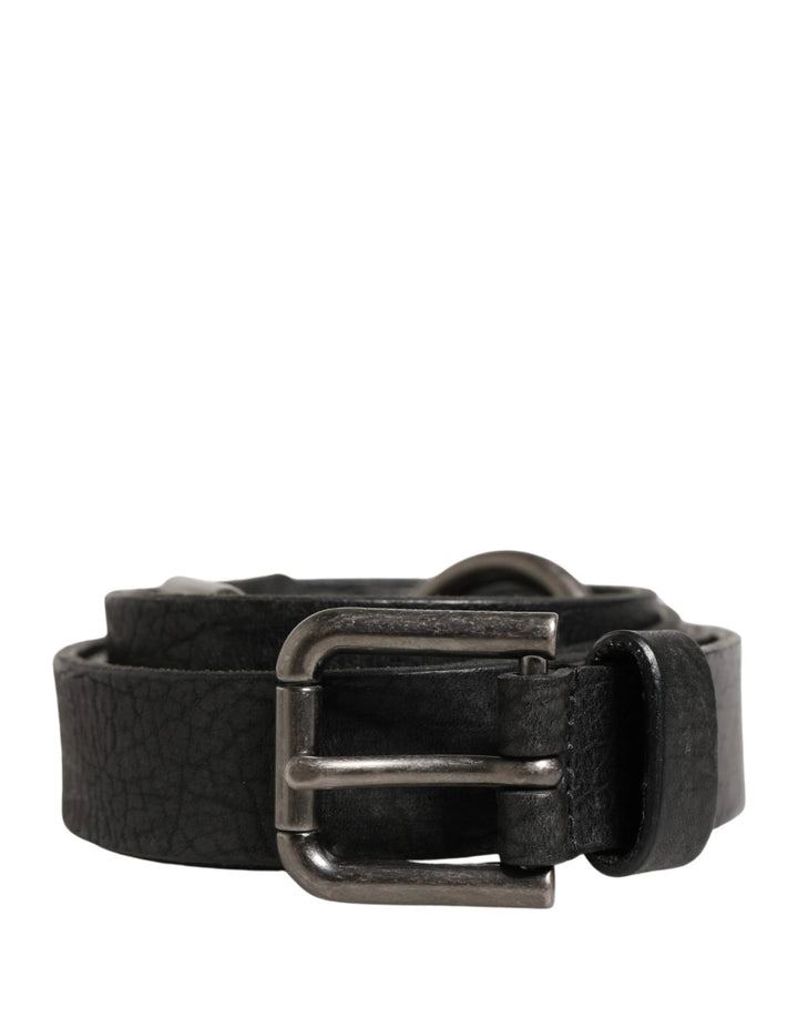 Dolce &amp; Gabbana Sample Sale Dolce &amp; Gabbana Men Black Calfskin Leather Metal Buckle Belt - | Designer outlet