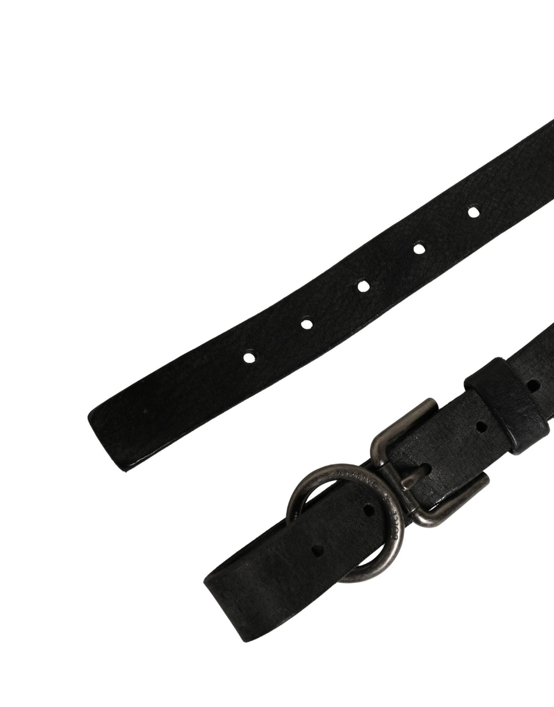 Dolce &amp; Gabbana Sample Sale Dolce &amp; Gabbana Men Black Calfskin Leather Metal Buckle Belt - | Designer outlet