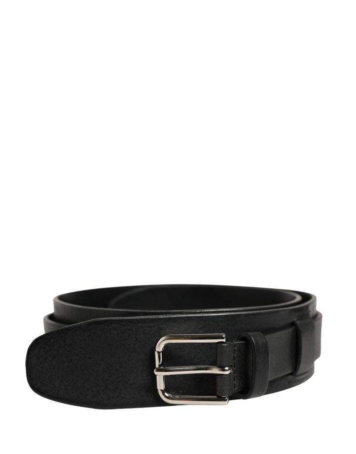 Dolce &amp; Gabbana Sample Sale Dolce &amp; Gabbana Men Black Classic Leather Metal Buckle Belt - | Designer outlet