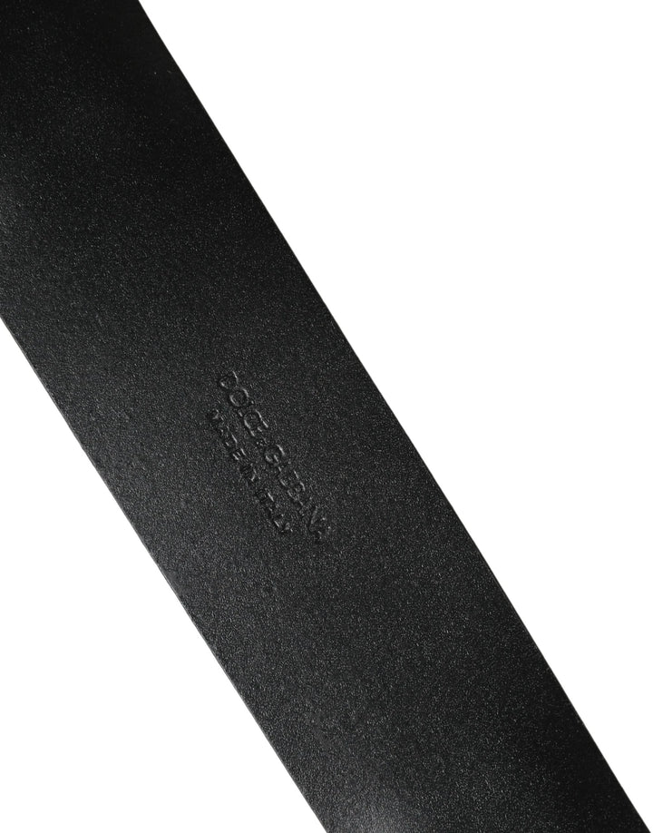 Dolce &amp; Gabbana Sample Sale Dolce &amp; Gabbana Men Black Classic Leather Metal Buckle Belt - | Designer outlet