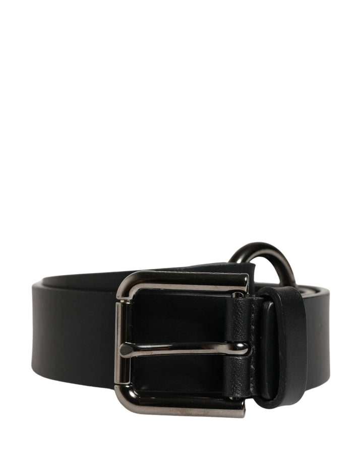 Dolce &amp; Gabbana Sample Sale Dolce &amp; Gabbana Men Black Calfskin Leather Metal Buckle Belt - | Designer outlet