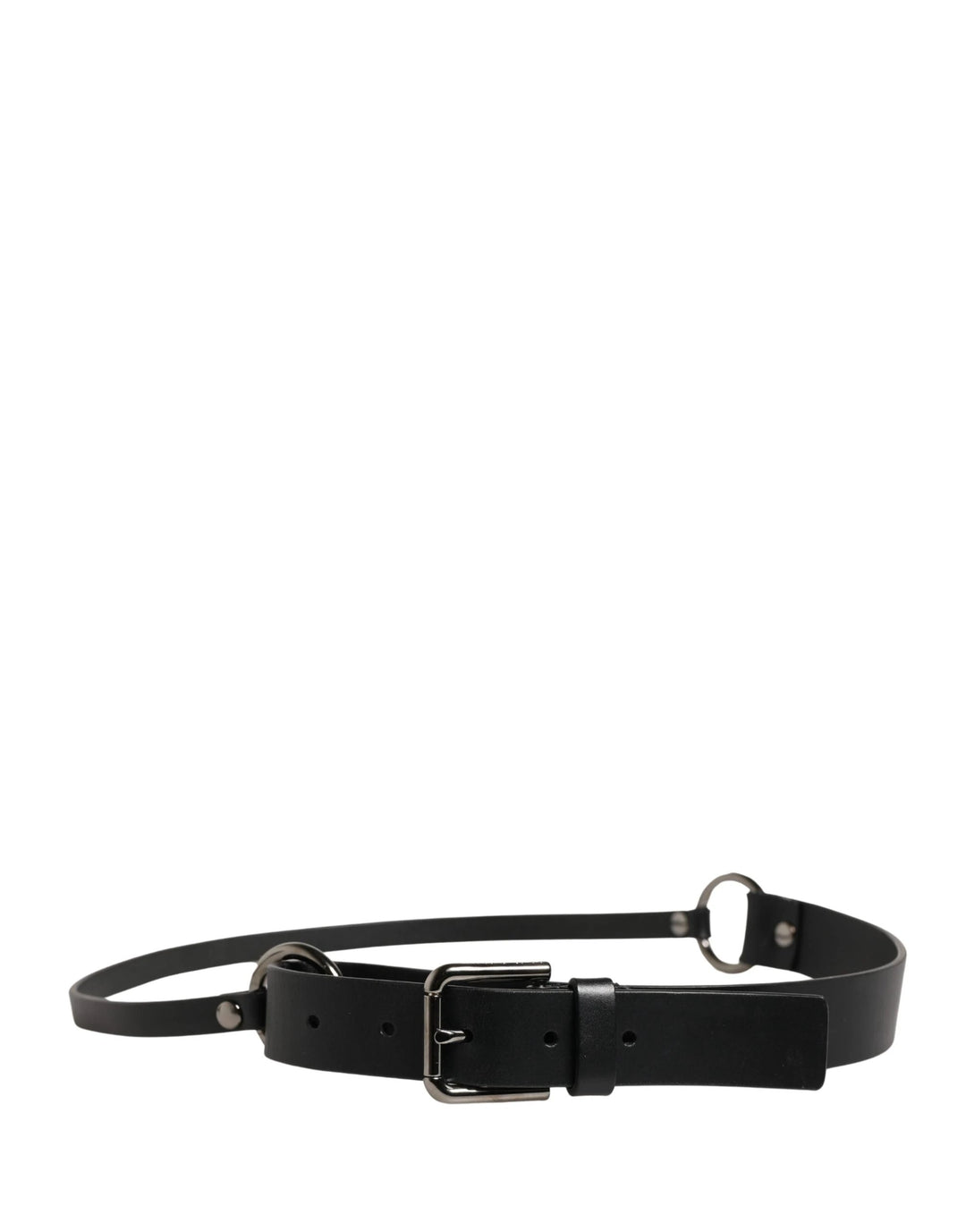 Dolce &amp; Gabbana Sample Sale Dolce &amp; Gabbana Men Black Calfskin Leather Metal Buckle Belt - | Designer outlet