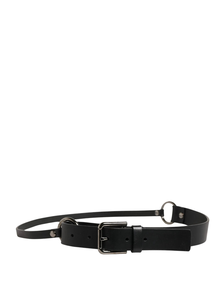 Dolce &amp; Gabbana Sample Sale Dolce &amp; Gabbana Men Black Calfskin Leather Metal Buckle Belt - | Designer outlet