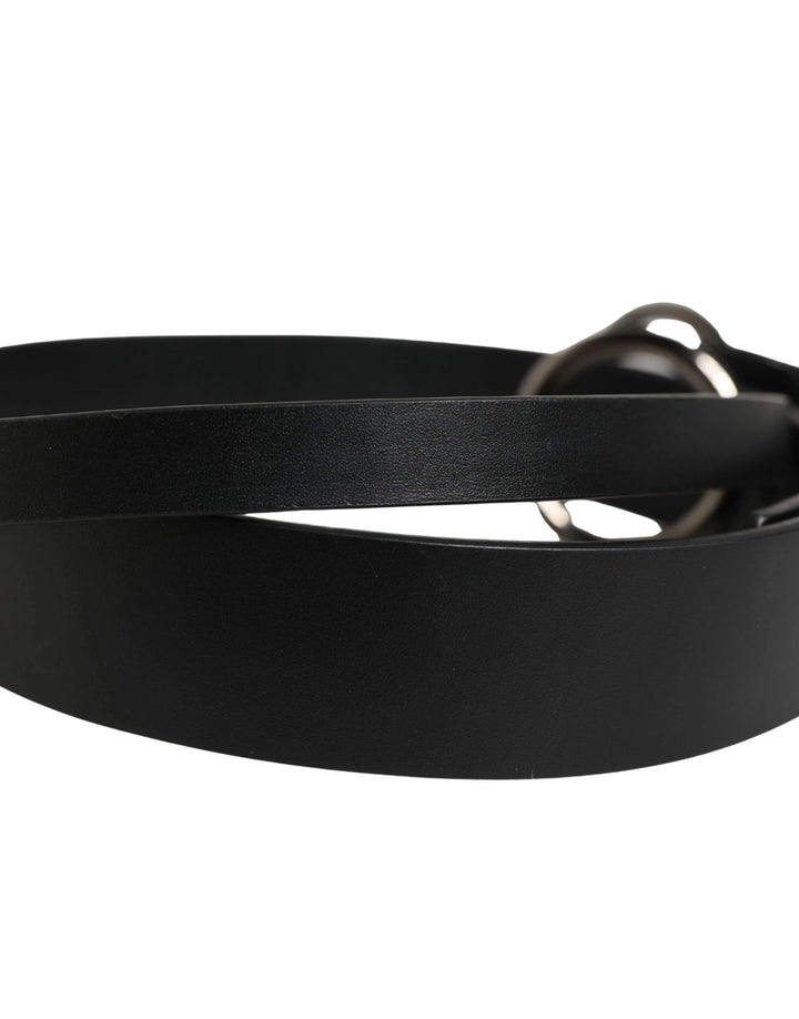 Dolce &amp; Gabbana Sample Sale Dolce &amp; Gabbana Men Black Calfskin Leather Metal Buckle Belt - | Designer outlet