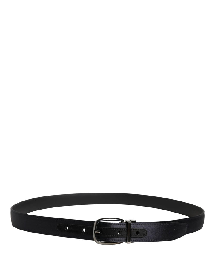 Dolce &amp; Gabbana Sample Sale Dolce &amp; Gabbana Men Black Classic Viscose Metal Buckle Belt - | Designer outlet