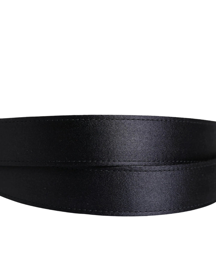 Dolce &amp; Gabbana Sample Sale Dolce &amp; Gabbana Men Black Classic Viscose Metal Buckle Belt - | Designer outlet