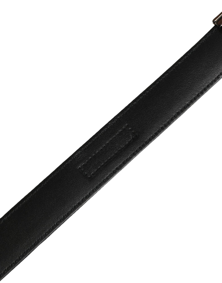 Dolce &amp; Gabbana Sample Sale Dolce &amp; Gabbana Men Black Classic Viscose Metal Buckle Belt - | Designer outlet