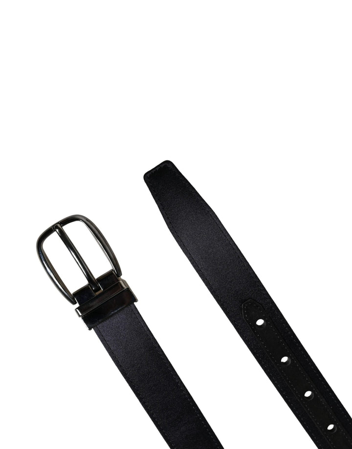 Dolce &amp; Gabbana Sample Sale Dolce &amp; Gabbana Men Black Classic Viscose Metal Buckle Belt - | Designer outlet
