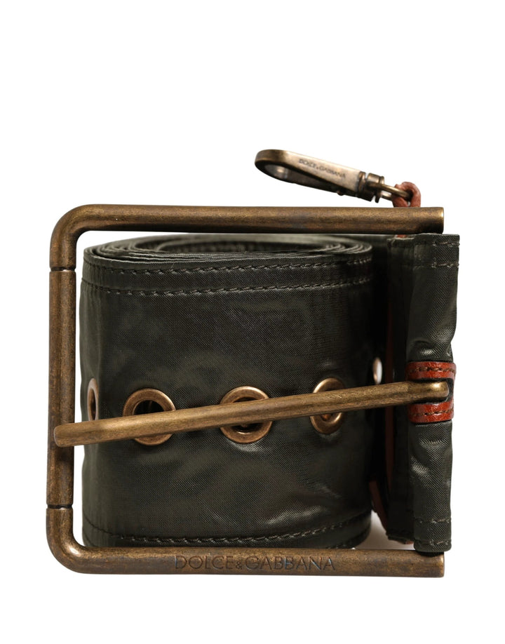 Dolce &amp; Gabbana Sample Sale Dolce &amp; Gabbana Men Black Wide Leather DG Metal Buckle Belt - | Designer outlet