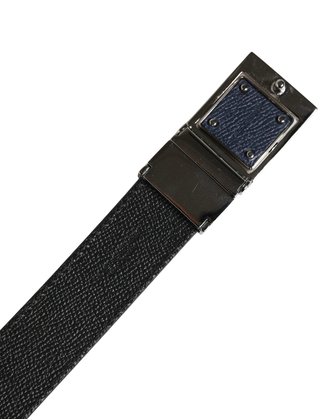 Dolce &amp; Gabbana Sample Sale Dolce &amp; Gabbana Men Blue Calfskin Leather Square Buckle Belt - | Designer outlet