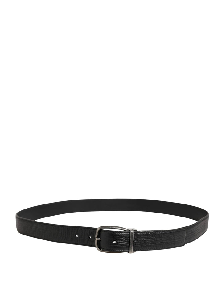 Dolce &amp; Gabbana Sample Sale Dolce &amp; Gabbana Men Black Classic Leather Metal Buckle Belt - | Designer outlet