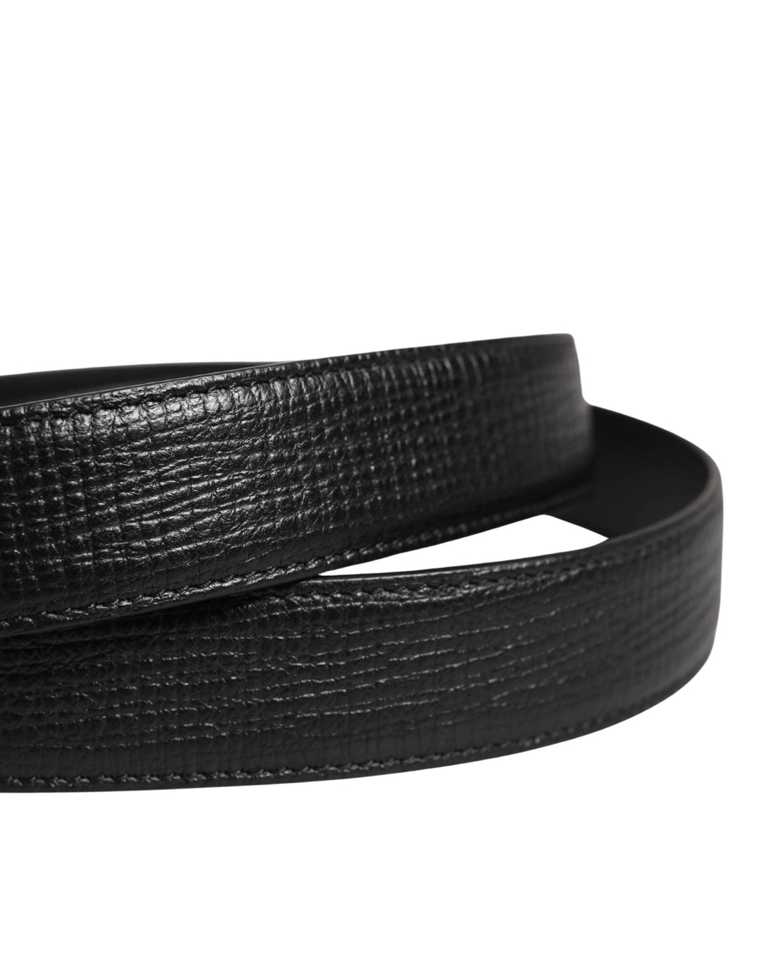 Dolce &amp; Gabbana Sample Sale Dolce &amp; Gabbana Men Black Classic Leather Metal Buckle Belt - | Designer outlet