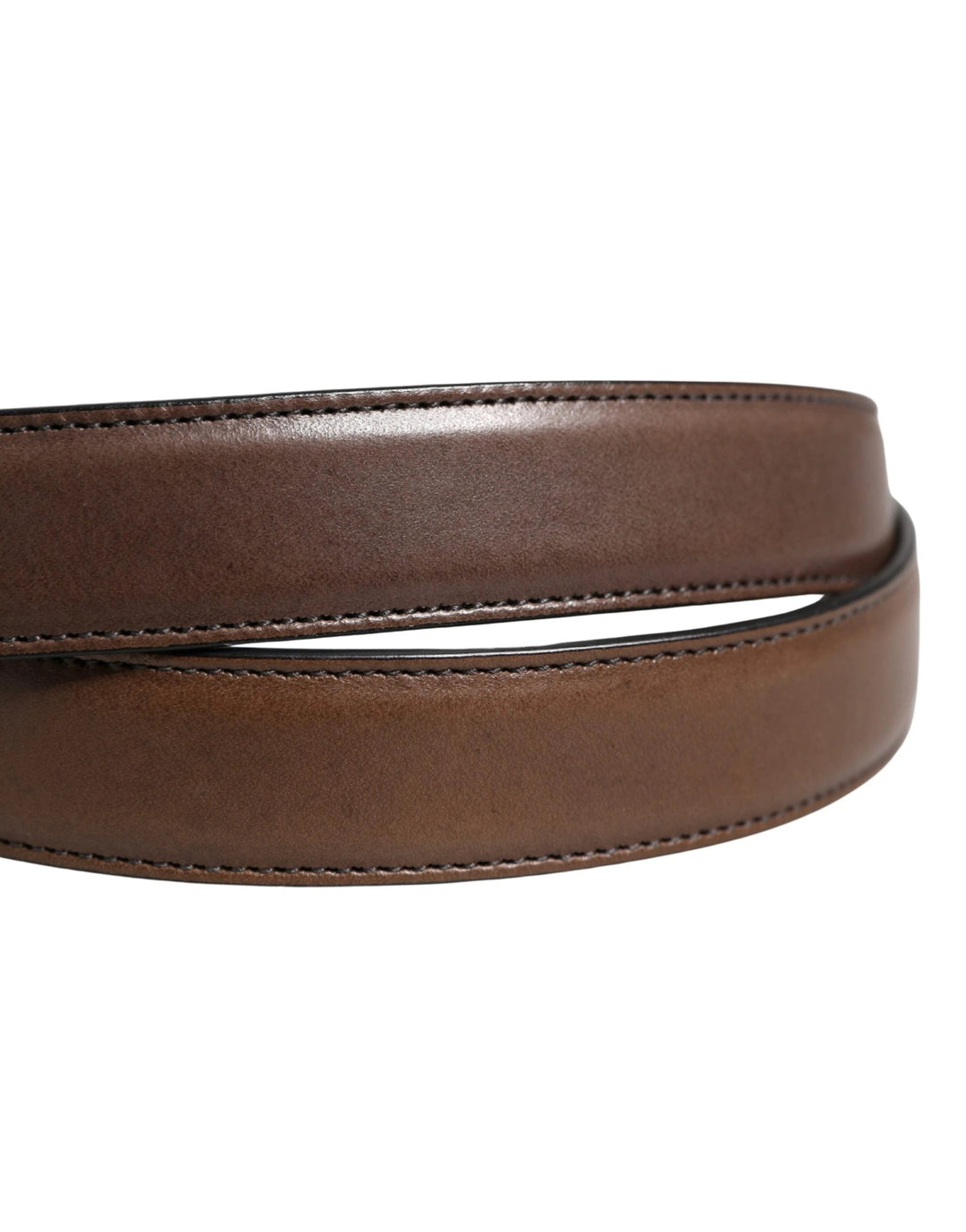 Dolce &amp; Gabbana Sample Sale Dolce &amp; Gabbana Men Brown Classic Leather Metal Buckle Belt - | Designer outlet
