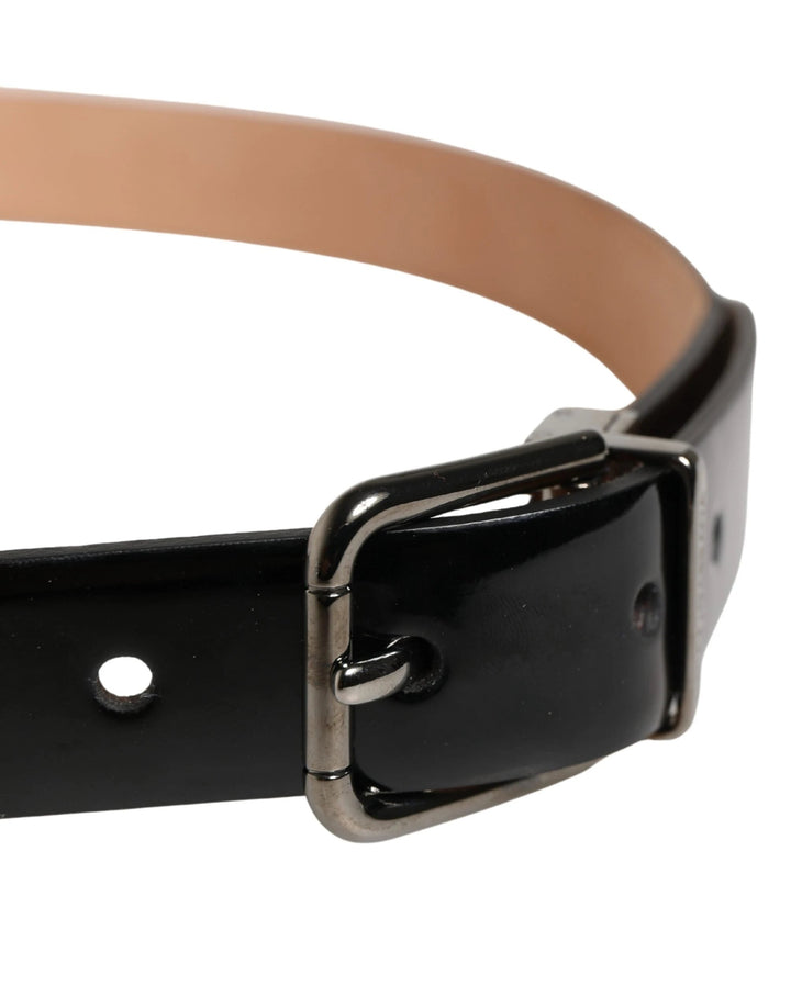 Dolce &amp; Gabbana Sample Sale Dolce &amp; Gabbana Men Black Classic Leather Metal Buckle Belt - | Designer outlet