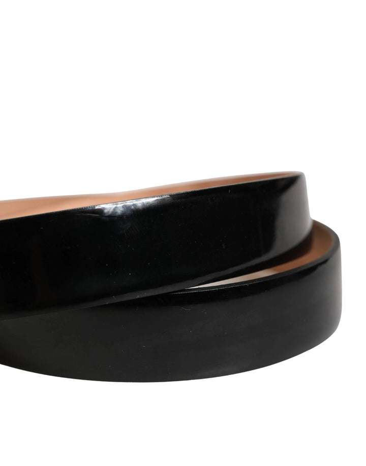 Dolce &amp; Gabbana Sample Sale Dolce &amp; Gabbana Men Black Classic Leather Metal Buckle Belt - | Designer outlet
