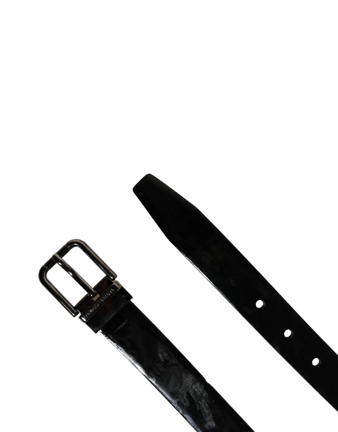 Dolce &amp; Gabbana Sample Sale Dolce &amp; Gabbana Men Black Classic Leather Metal Buckle Belt - | Designer outlet